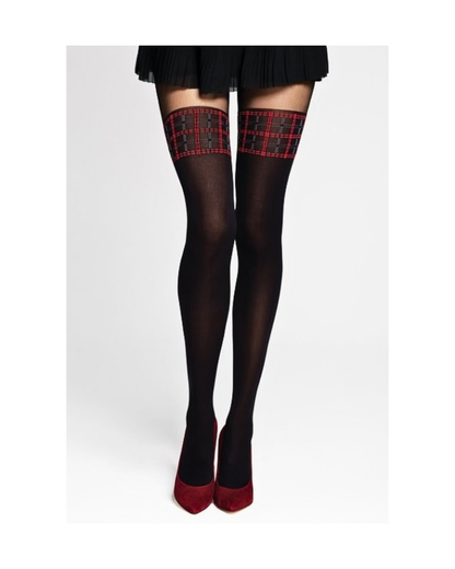 PATTERNED TIGHTS GIRL UP STAY UP LOOK