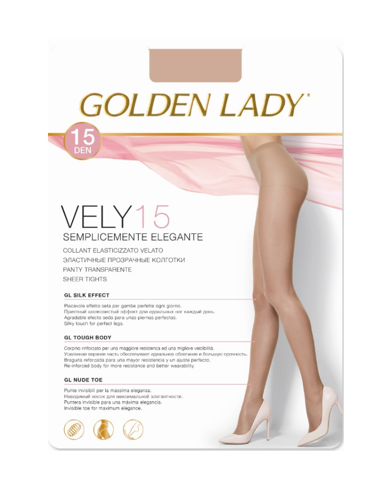TRANSPARENTA STRUMPBYXOR 15 DEN VELY XL
